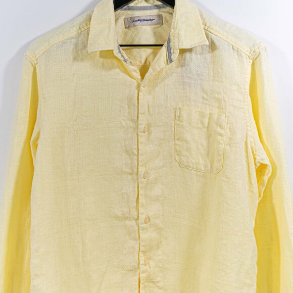 Tommy Bahama Monte Carlo Linen Button Shirt Small Textured Vacation Resort - Picture 3 of 8